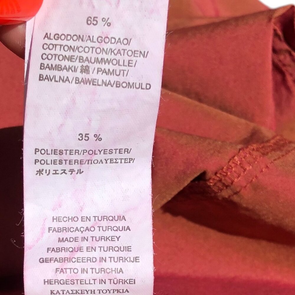 Zara Women’s Orange Button Down Shirt, L - Picture 6 of 6